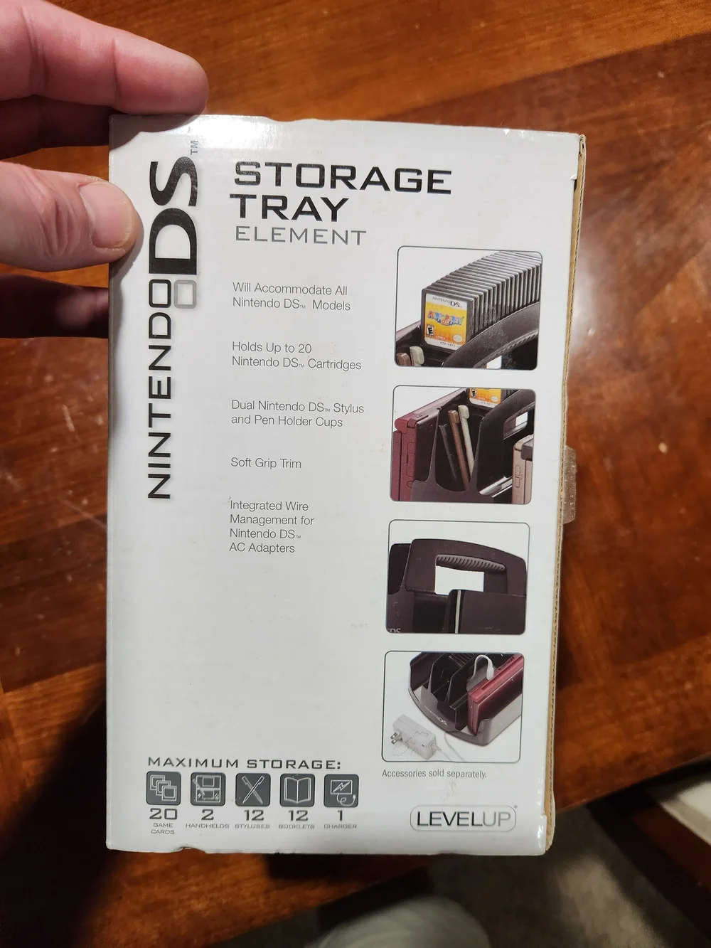 New Nintendo DS Black Storage Tray - LevelUp